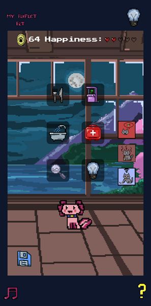 Status bar and actions